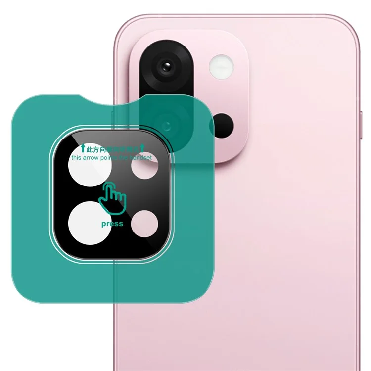 IMAK For OnePlus 13T 5G Tempered Glass Camera Lens Protector with Self Positioning Frame (Black Version)