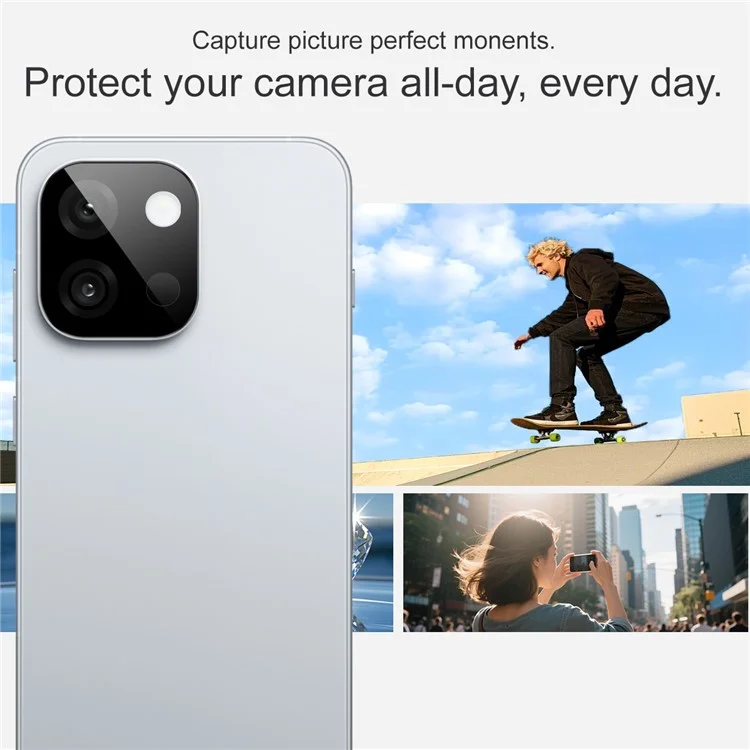 IMAK For OnePlus 13T 5G Tempered Glass Camera Lens Protector with Self Positioning Frame (Black Version)
