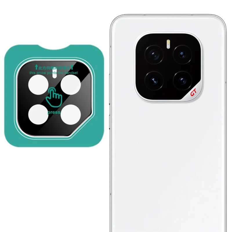 IMAK For Honor GT Pro Tempered Glass Camera Lens Protector with Self Positioning Frame (Black Version)