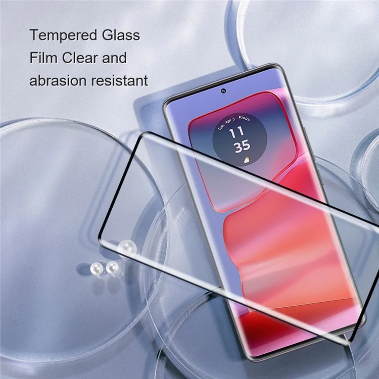 AMORUS Screen Protector For Edge 60 5G / 60 Pro 5G / 60 Fusion 5G / 60s 5G / 50 5G / 50 Pro 5G , 3D Curved Tempered Glass Film