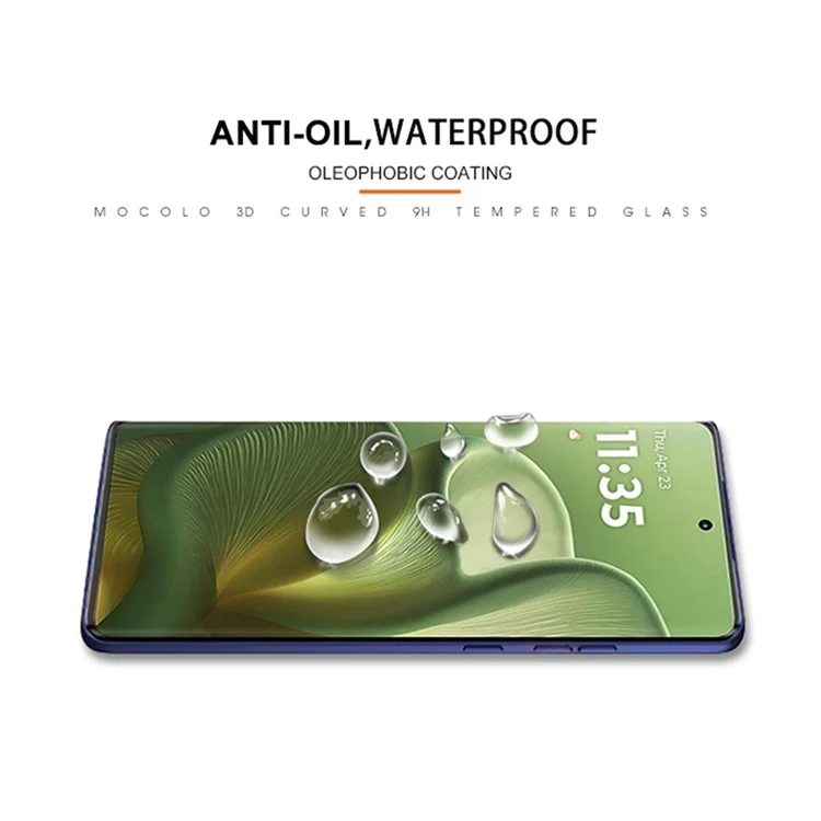 MOCOLO Screen Protector For Motorola Edge 60 5G / 60 Pro 5G / 60 Fusion 5G / 60s 5G / 50 5G / 50 Pro 5G , Tempered Glass UV Liquid Film 3D Curved Full Coverage
