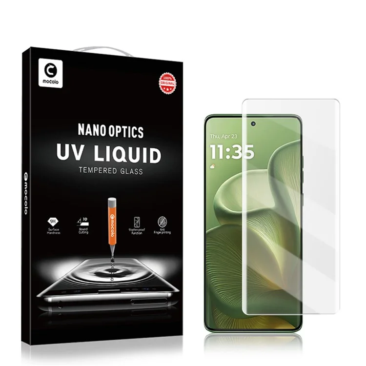 AMORUS Displayschutzfolie für Motorola Edge 60 5G / 60 Pro 5G / 60 Fusion 5G / 60s 5G / 50 5G / 50 Pro 5G, UV-Flüssig-Panzerglas-Schutzfolie