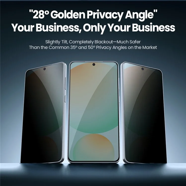 NILLKIN For Samsung Galaxy S25 Edge Anti-Peep Screen Protector Anti-Scratch AGC Glass Full Screen Film