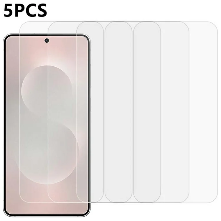 5Pcs For Samsung Galaxy S25 Edge Front Screen Protector 0.3mm 2.5D Tempered Glass Clear Film