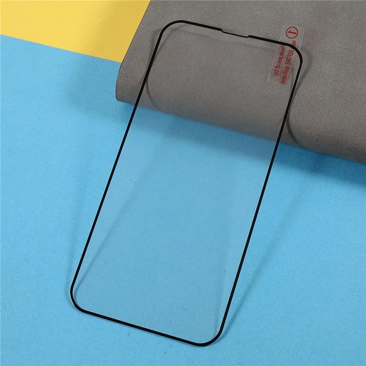 Pour iPhone 14 Pro Max Ultra Clear Full Glue High Aluminum-silicone Glass Screen Protector Silk Printing Screen Tempered Glass Film