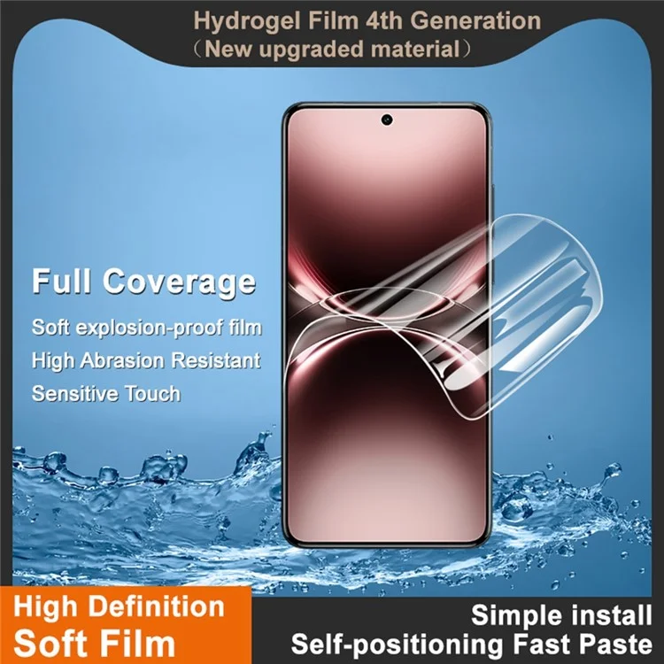 Película de Hidrogel IMAK 4ª Generación para vivo X200 Ultra 5G Protector de Pantalla Completo Película TPU Ultra Clara y Suave