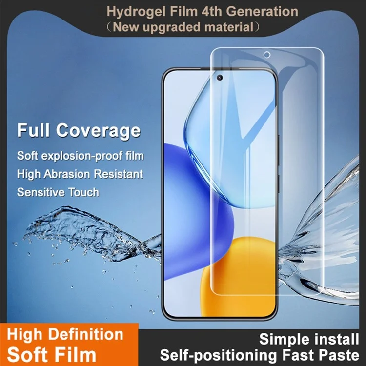 Película de hidrogel IMAK 4a generación para Honor X60 GT 5G Protector de pantalla completa Película de TPU ultra clara y suave