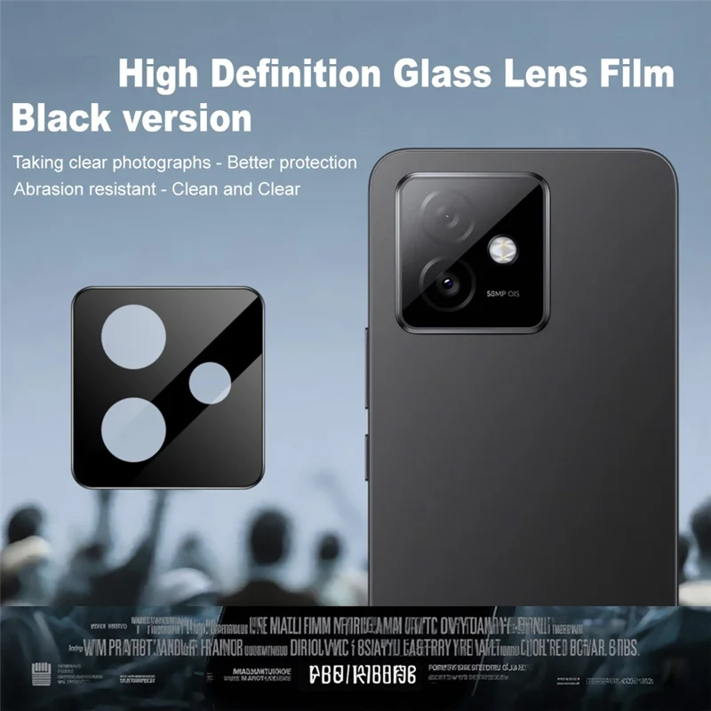 IMAK For Honor X60 GT 5G Camera Lens Protector Tempered Glass HD Clear Lens Film (Black Version)