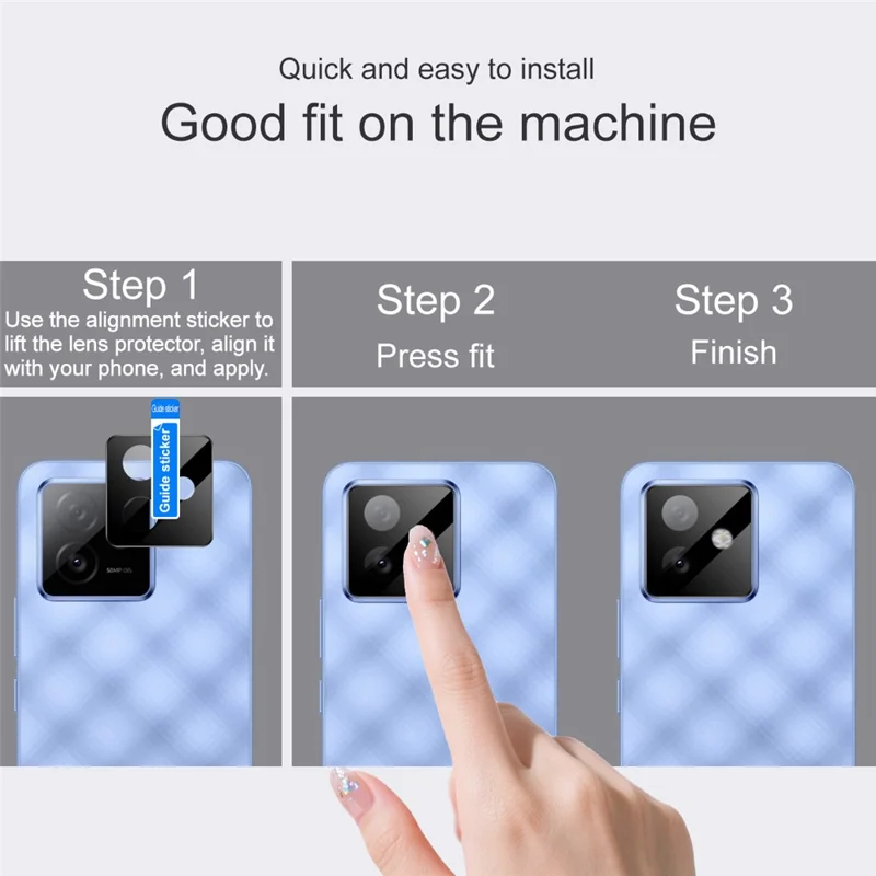 IMAK For Honor X60 GT 5G Camera Lens Protector Tempered Glass HD Clear Lens Film (Black Version)