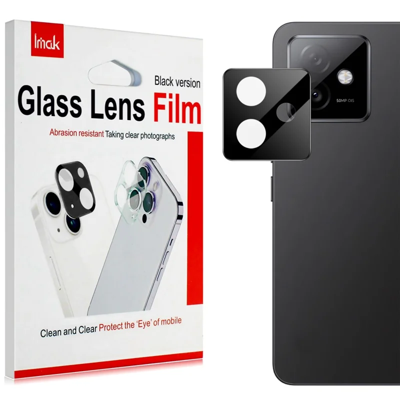 IMAK For Honor X60 GT 5G Camera Lens Protector Tempered Glass HD Clear Lens Film (Black Version)