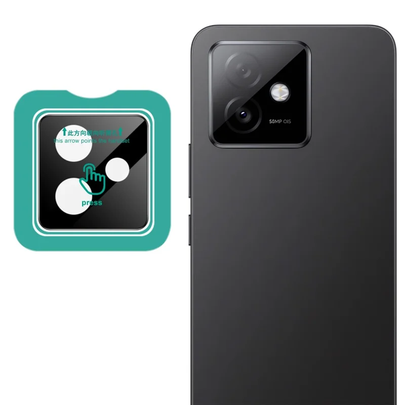 IMAK For Honor X60 GT 5G Tempered Glass Camera Lens Protector with Self Positioning Frame (Black Version)