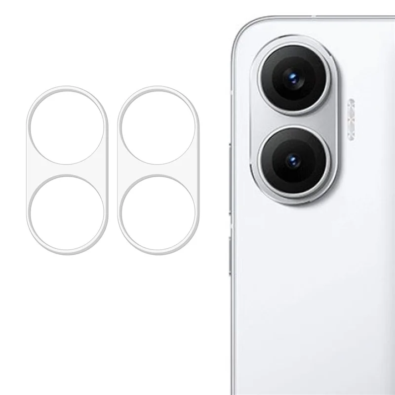 2Pcs For Xiaomi Redmi Turbo 4 Pro 5G / Poco F7 5G Camera Lens Protector 3D Arc Edge Anti-Scratch Tempered Glass Lens Film
