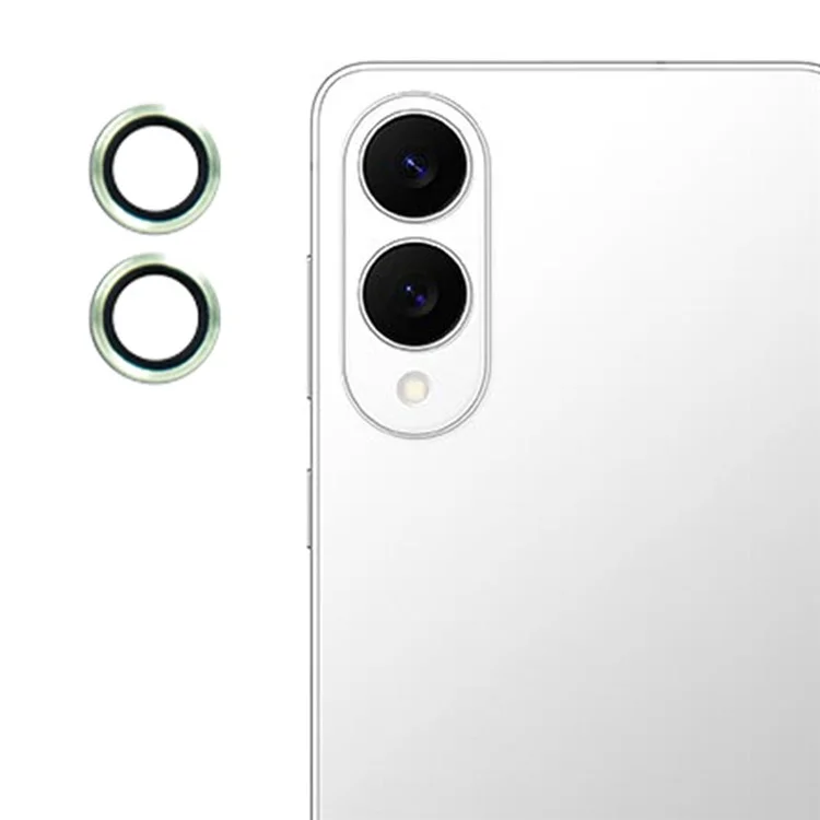 X-LEVEL AR Spotlight Series For Samsung Galaxy S25 Edge Camera Lens Protector Set HD Individual Lens Film - Green