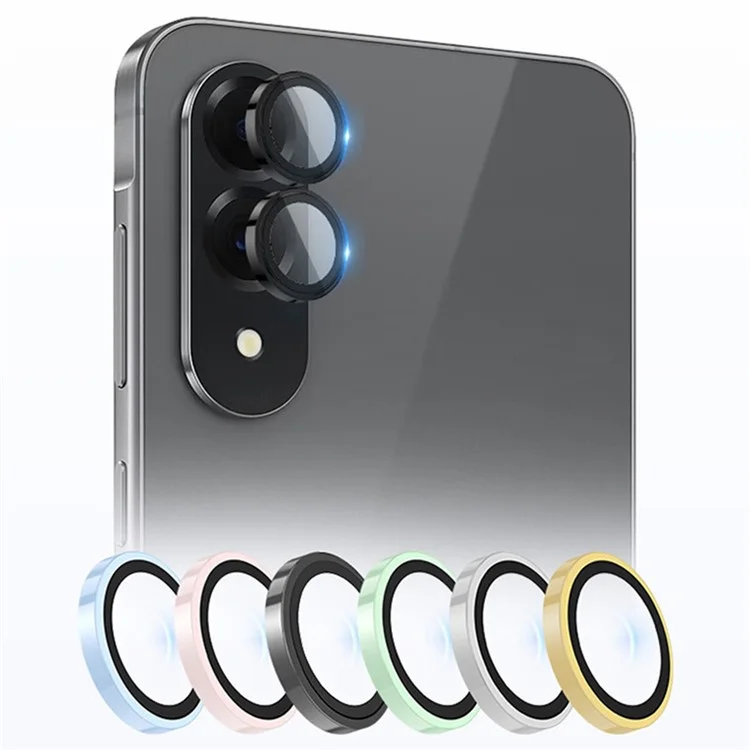 X-LEVEL AR Spotlight Series For Samsung Galaxy S25 Edge Camera Lens Protector Set HD Individual Lens Film - Green