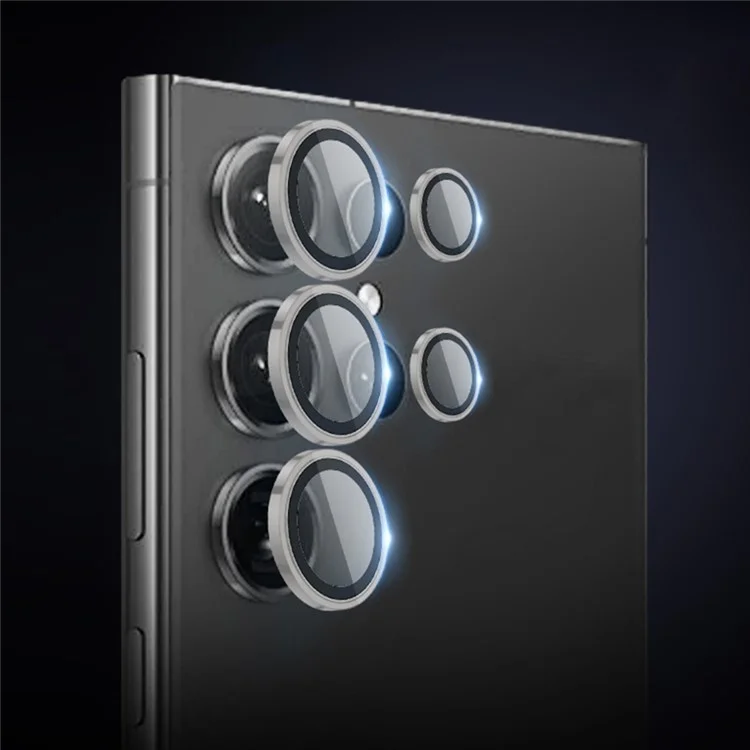 X-LEVEL AR Spotlight Series For Samsung Galaxy S25 Ultra Camera Lens Protector Set HD Individual Lens Film - Grey