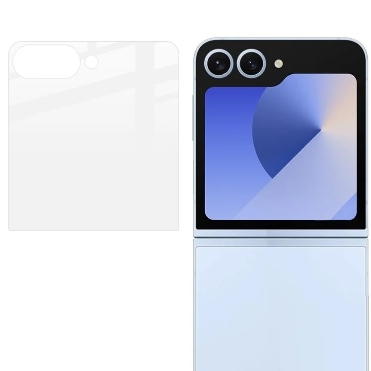 Pour Samsung Galaxy Z Flip7 5G Protection arrière d'écran secondaire en verre trempé 0,25 bord incurvé