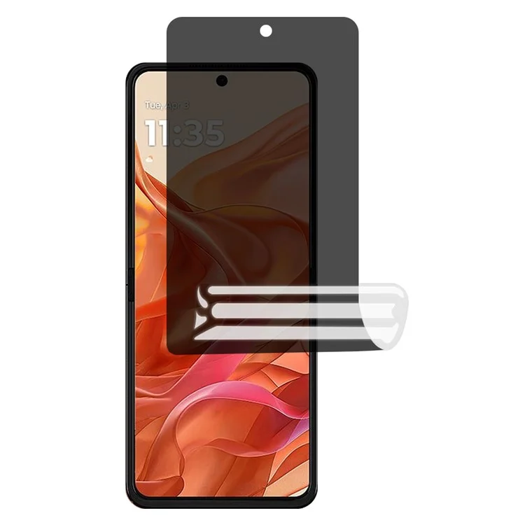 Гидрогелевая пленка для защиты экрана PET для Motorola Razr 50 5G / 50 Ultra 5G / 60 / 60 Ultra с защитой от посторонних глаз, полное покрытие