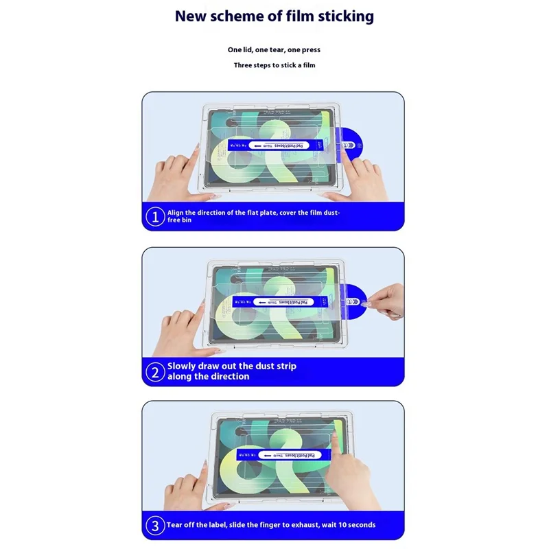 For iPad Pro 11 (2025) / 11 (2024) Screen Protector Tempered Glass with Dust-Free Auto Alignment Applicator