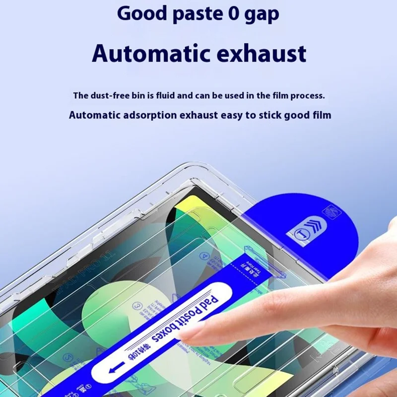 For iPad Pro 11 (2025) / 11 (2024) Screen Protector Tempered Glass with Dust-Free Auto Alignment Applicator