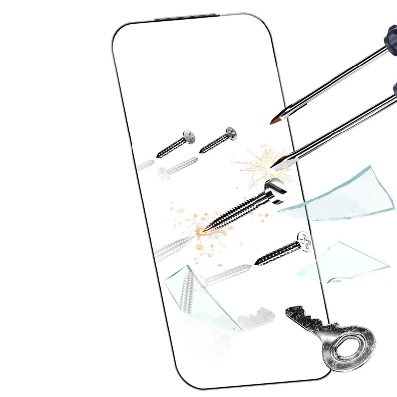 RURIHAI Für iPhone 17 Luftschutz-Displayschutz 0,3mm Hochwertige Aluminium-Silizium Glasfolie mit Staubschutz