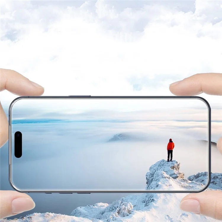 RURIHAI For iPhone 17 Pro Max Screen Protector 0.3mm High Aluminium-Silicon Glass Anti-Dust Film