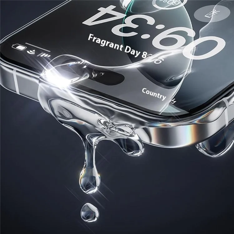 BENKS для iPhone 16 Pro Защитное стекло 3D изогнутый край 0,18 мм Высококачественное алюминиево-кремниевое стекло