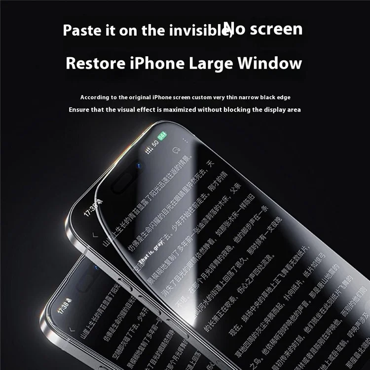 Protector de Pantalla BENKS para iPhone 16 Pro Max - Cristal de Silicio de Aluminio, Borde Curvado 3D, Ultrafino 0,18 mm