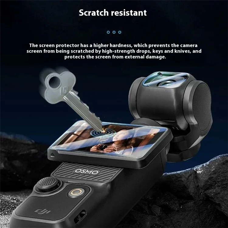 Für DJI Osmo Pocket 3 AR Displayschutz-Set mit Objektivfolie Actionkamera-Displayschutzfolie