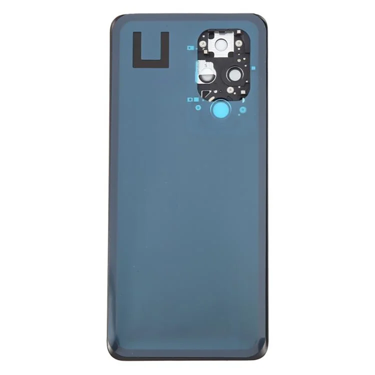 Задняя крышка корпуса батареи For Honor 200 Pro 5G с кольцом объектива камеры, запасная деталь (без логотипа) - Черный