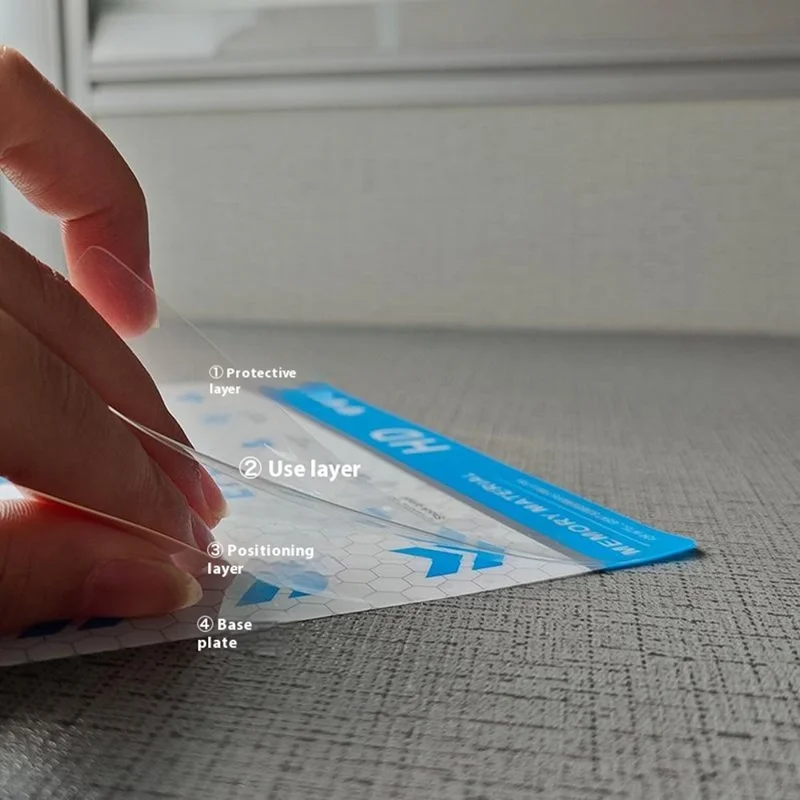 50Pcs / Pack 0.18mm UV Curing Curved Screen Film HD Ultra Clear Screen Protector 180 x 120mm Anti Scratch