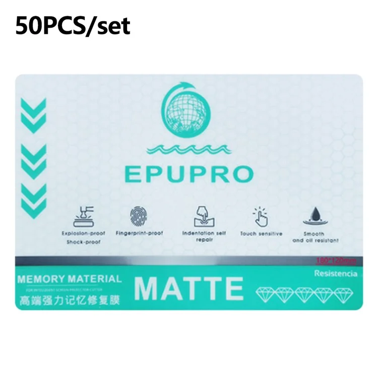 50Pcs / Pack TPU Hydrogel Screen Protector Self Healing Matte Screen Film 180 x 120mm
