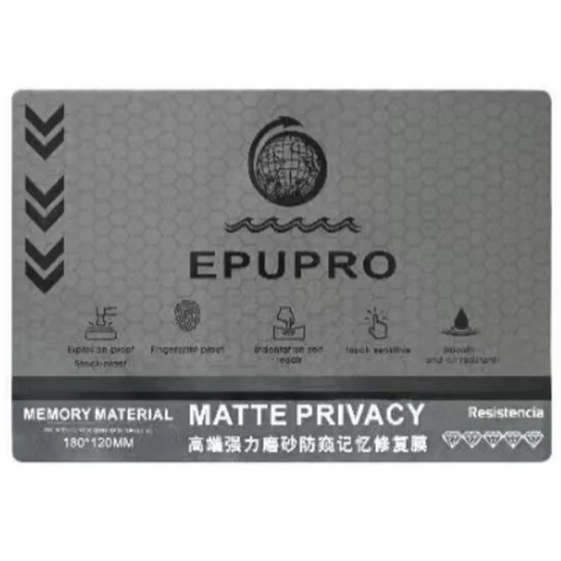 50Pcs / Pack TPU Matte Privacy Screen Protector Self Healing Screen Film 180 x 120mm Anti Fingerprint