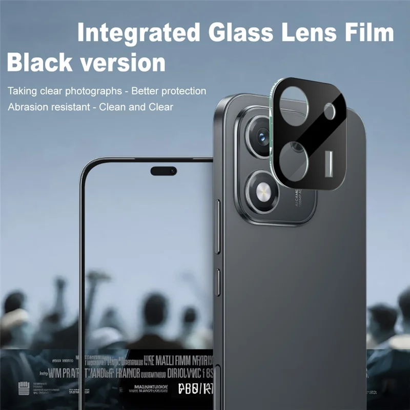 IMAK For Honor X70i Tempered Glass Lens Film + Acrylic Cap (Black Version)