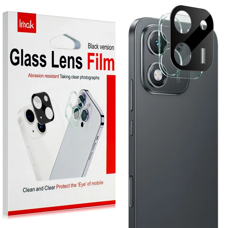 IMAK For Honor X70i Tempered Glass Lens Film + Acrylic Cap (Black Version)