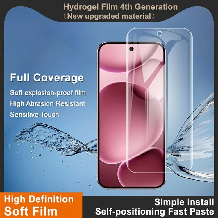 IMAK Hydrogel Film 4th Gen For Google Pixel 10 Pro XL Screen Protector Ultra Clear Soft TPU Film (Fingerprint Unlock)