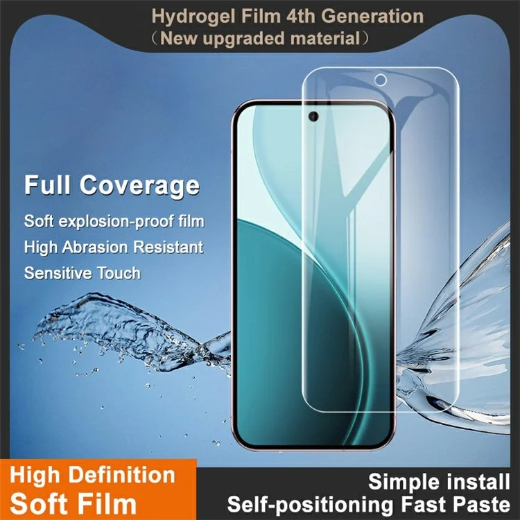 Película de Hidrogel IMAK 4ª Generación para Protector de Pantalla Google Pixel 10 / 10 Pro Ultra Clara Película de TPU Suave (Desbloqueo con Huella Dactilar)