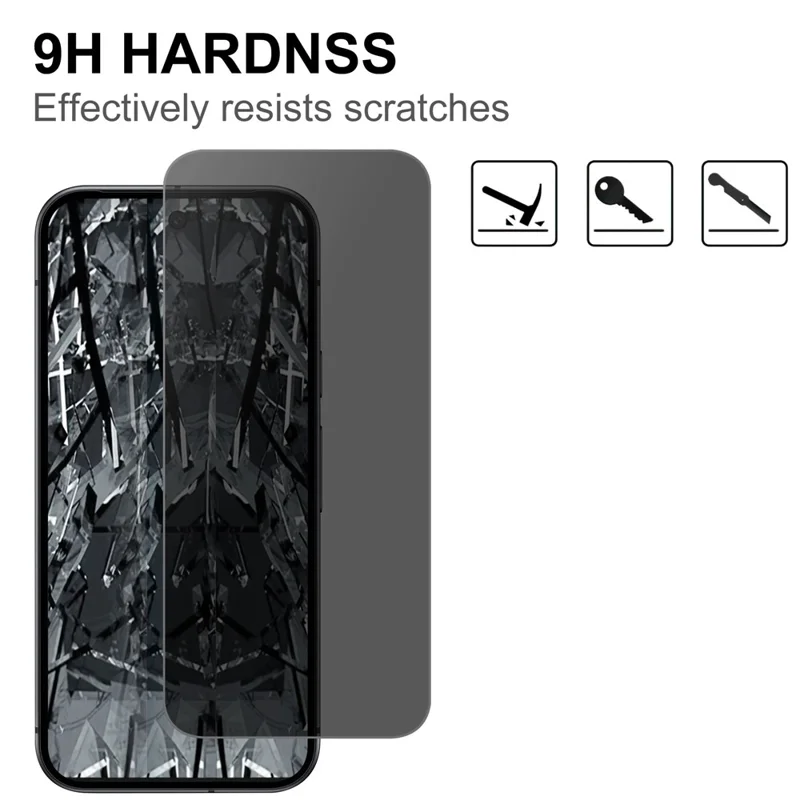For Google Pixel 10 Pro XL Tempered Glass Screen Protector 2.5D Arc Edge Anti-Spy Film