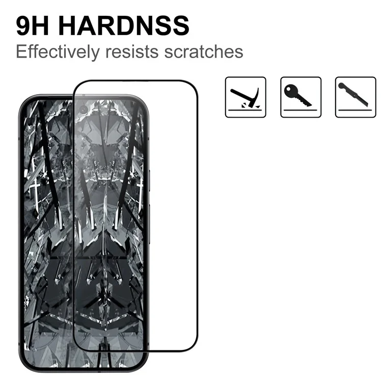 For Google Pixel 10 Pro XL AGC Glass Screen Protector Full Glue Black Edge Tempered Glass
