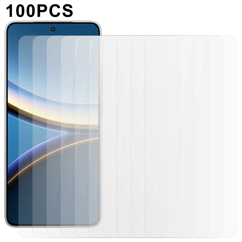 100Pcs Screen Protector for Xiaomi Poco F7 Ultra 5G  /  F7 Pro 5G Anti-Scratch Tempered Glass Film (No Package, with Wipes Set, Dust-absorber, Guide Sticker)