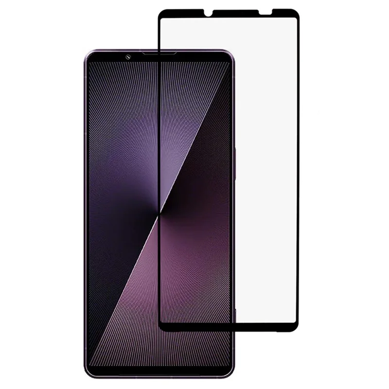 For Sony Xperia 1 VII Screen Protector Silk Printing Full Glue Tempered Glass Screen Film