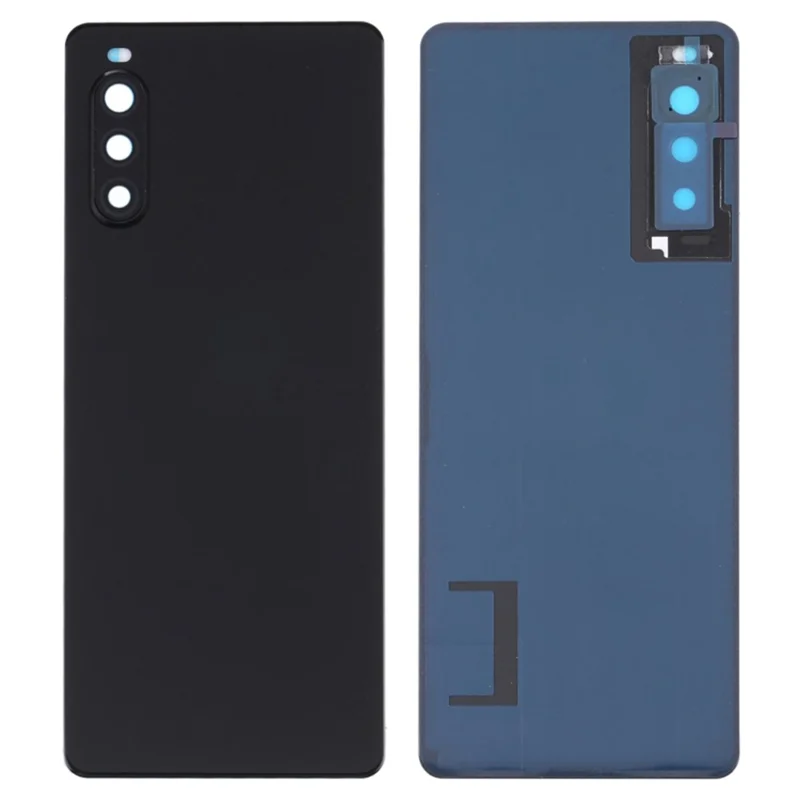Pour Sony Xperia 10 II II Batterie du Couvercle de Boîtier de la Batterie Pièce + Couvercle de la Lentille de la Caméra - le Noir