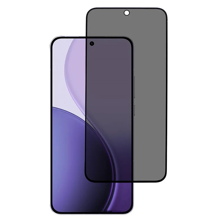 Protector de pantalla de vidrio templado para Oppo Reno14 Pro 5G, cobertura total, impresión serigráfica, anti-miradas