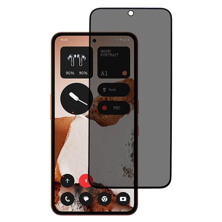 Protecteur d'écran en verre trempé For Nothing CMF Phone 2 Pro Anti-Indiscrétion Couverture Complète avec Impression sur Soie
