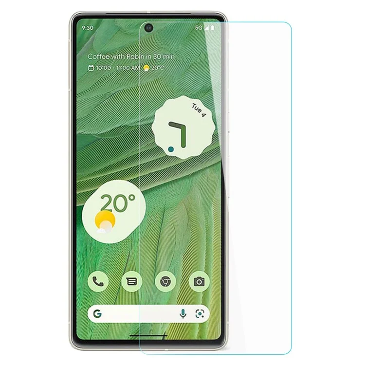 AMORUS Phone Screen Protector for Google Pixel 7 5G, High Aluminum-silicon Glass 9H Hardness 2.5D Arc Edge Anti-oil Protective Film