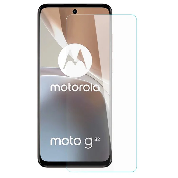 AMORUS für Motorola Moto G32 4G Hochaluminium-Siliziumglas-Bildschirmschutz Ultraklar 2,5D Bogenkante 9H Anti-Explosions-Film