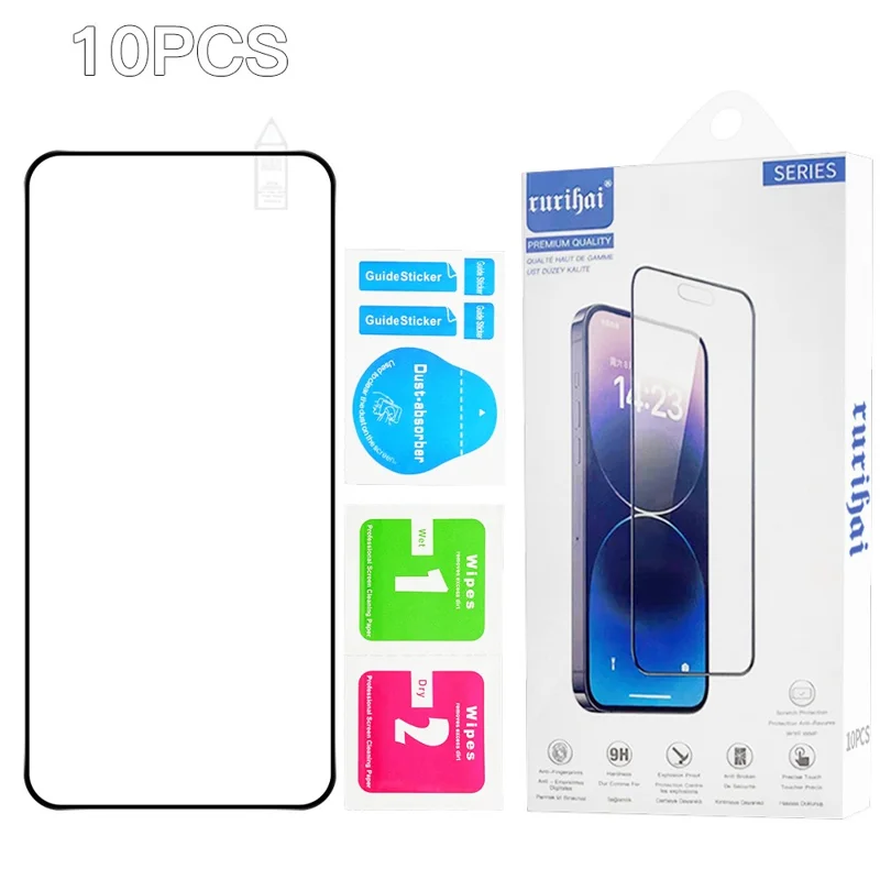 RURIHAI 10Pcs For Nothing CMF Phone 2 Pro High Aluminium-Silicon Glass Film 0.26mm 2.5D Screen Protector