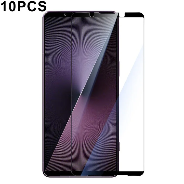 RURIHAI 10Pcs For Sony Xperia 1 VII High Aluminium-Silicon Glass Film 0.26mm 2.5D Screen Protector