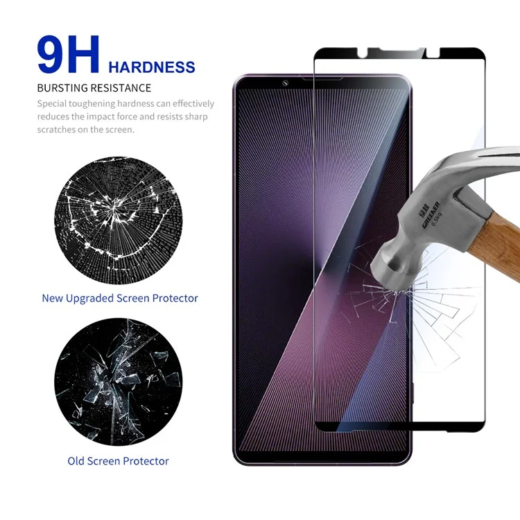 RURIHAI 10Pcs For Sony Xperia 1 VII High Aluminium-Silicon Glass Film 0.26mm 2.5D Screen Protector