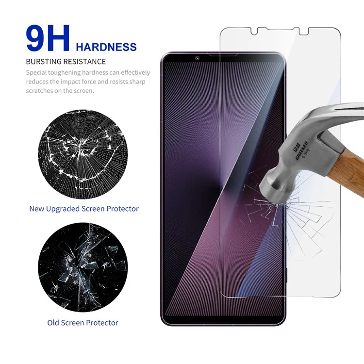 RURIHAI For Sony Xperia 1 VII Screen Protector 0.26mm 2.5D High Aluminium Silicon Glass Film