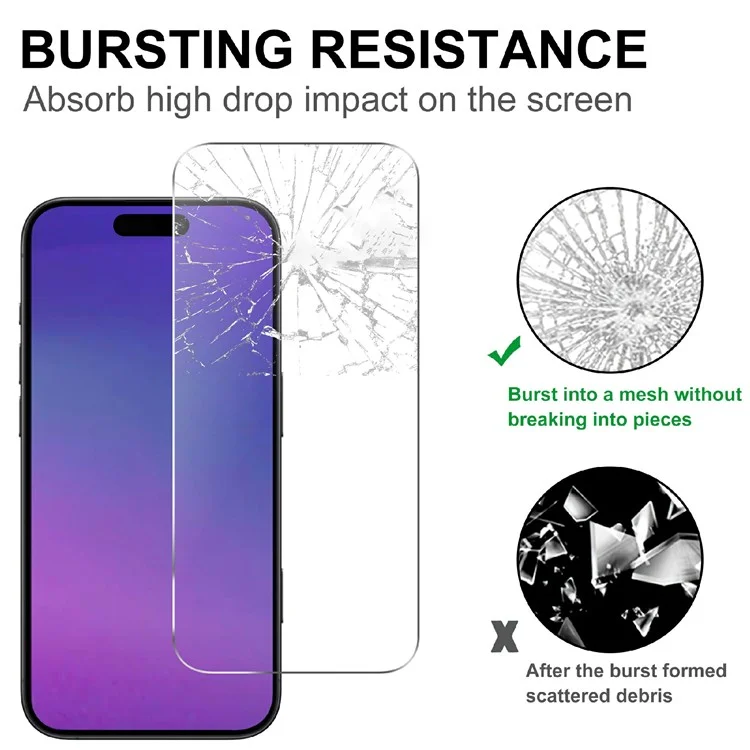 Pellicola protettiva 2.5D HD in vetro temperato per iPhone 17